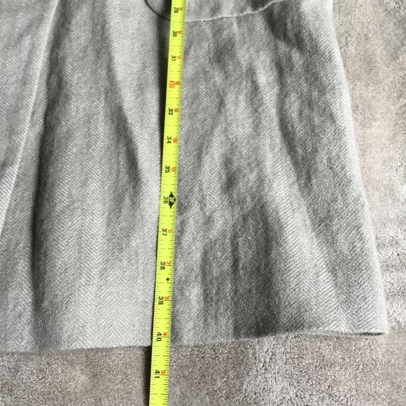 NWT ZARA WOMEN'S LINEN WOOL BLEND COAT SZ XXL Grey Plus Size - Picture 7 of 11